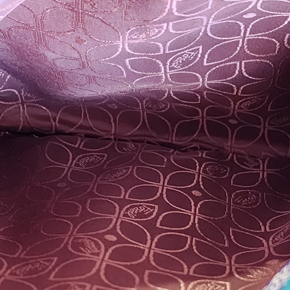 Fossil Floral Multi Pattern Leather Crossbody Bag - image 6